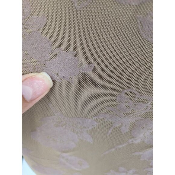 No Boundaries Maxi Slip Mesh Dress Size M Floral Velvet Y2K Babydoll Fairycore - Picture 3 of 9